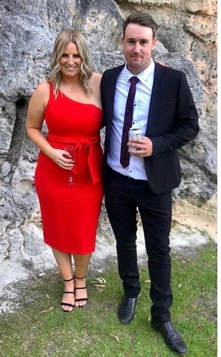 Shona Joy Red Knot Dress Size 14 photo 2