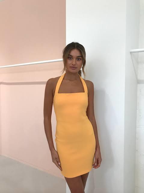Bec & Bridge Ariel Mini Dress Yellow Size 8 photo 2