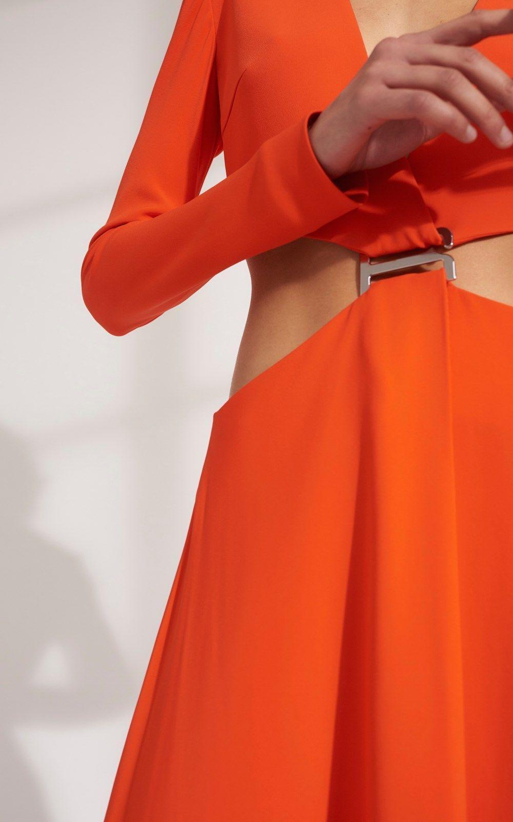 Dion Lee Modular E-Hook Dress Orange Size 6 photo 2