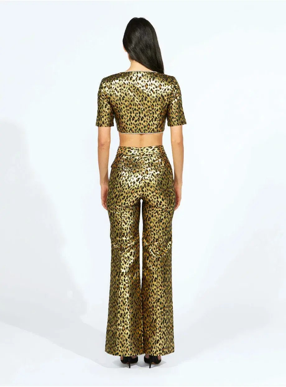 Alice McCall The Night Cat Pant Gold Size AU 6 photo 6