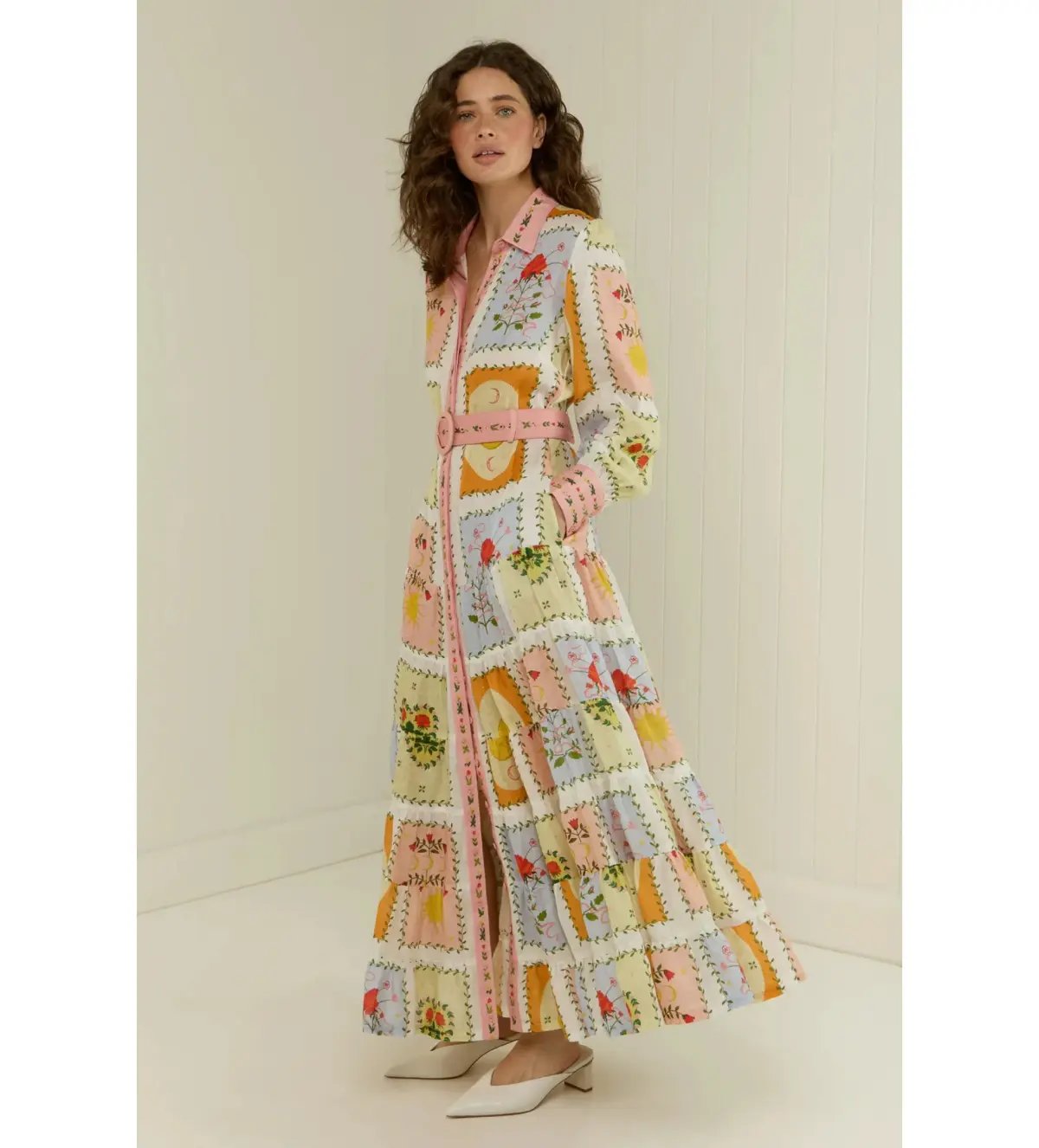 Palm Noosa Aria Dress in Siesta Tile Print Size AU 12 photo 2