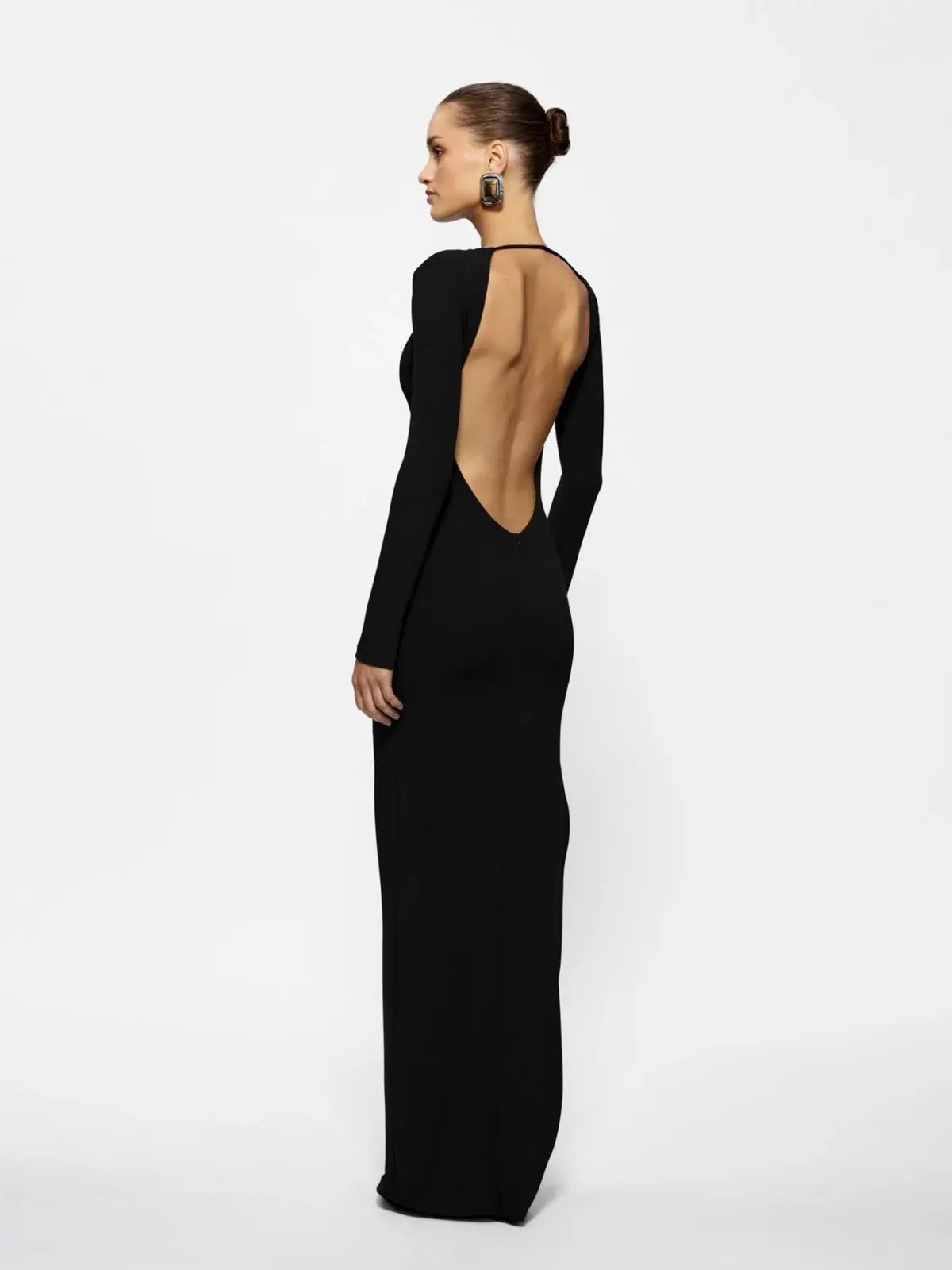 Effie Kats Indie Gown in Black Size 8 photo 3