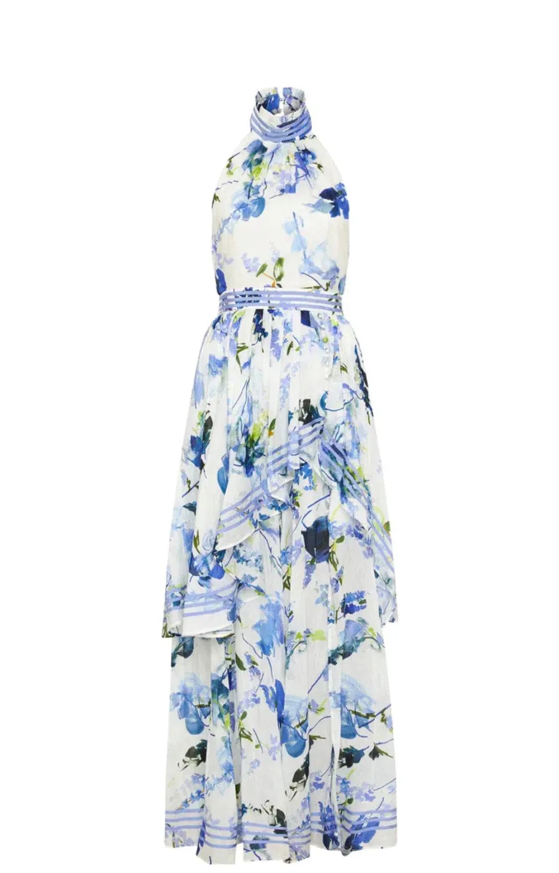 Aje Sienna Maxi Dress Lavenders of Provence Size 10 photo 3