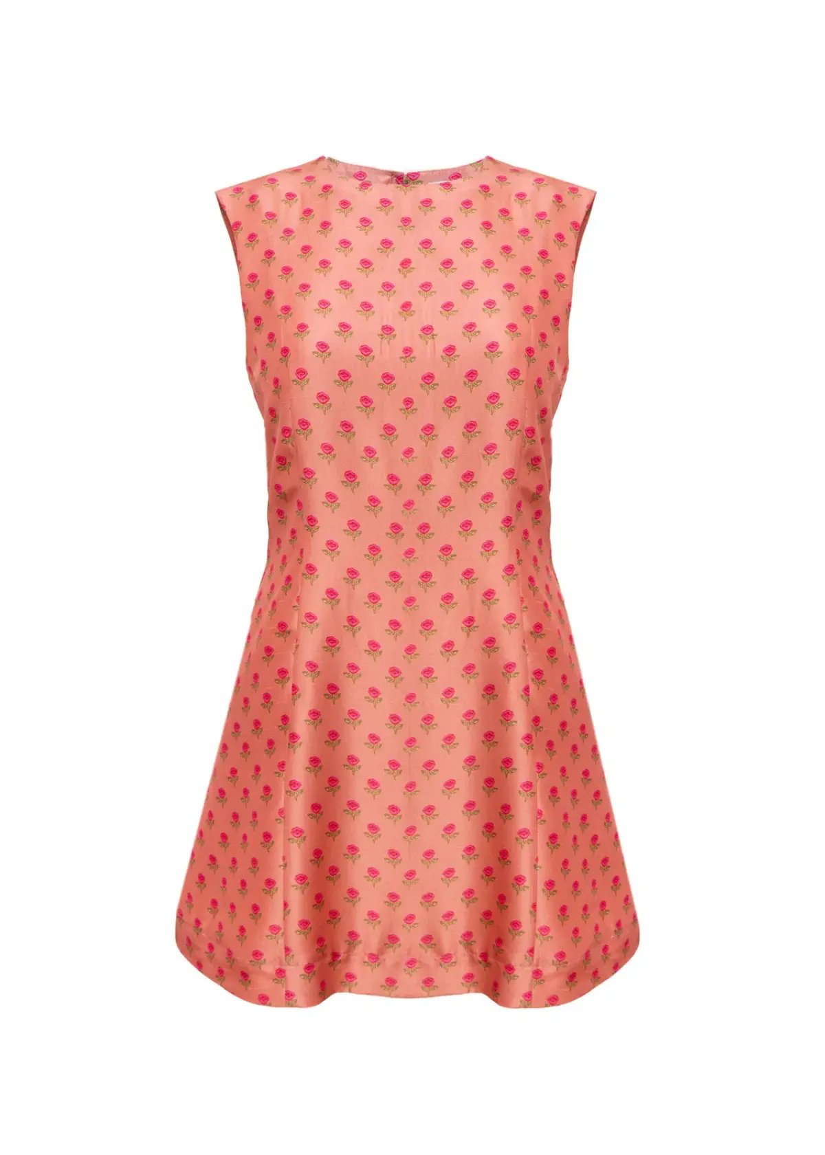 Lovaan Harper Rose Dress Silk Tiny Rose Print Size 8 photo 6