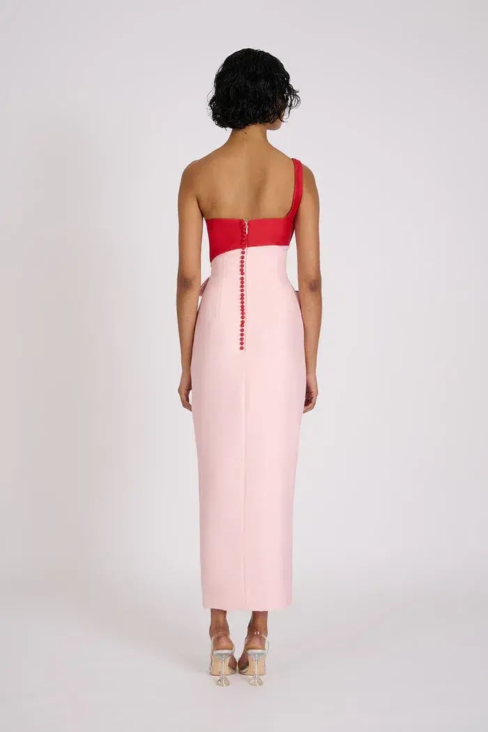 Eliya The Label Cartia Midi Dress Pink Size XL / AU 14 photo 3