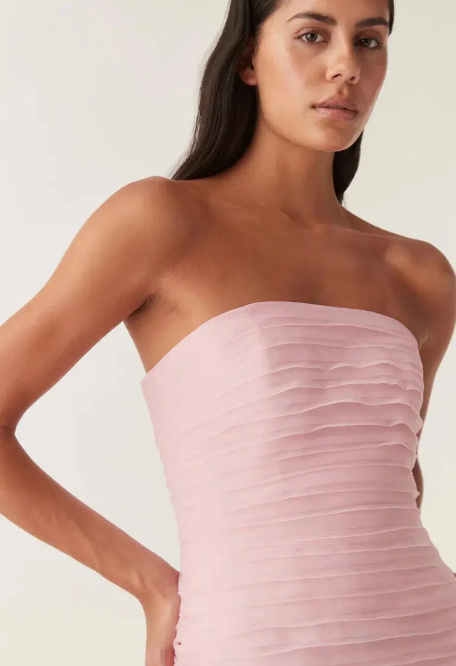 Aje Soundscape Maxi Dress Pink Size 8 photo 5