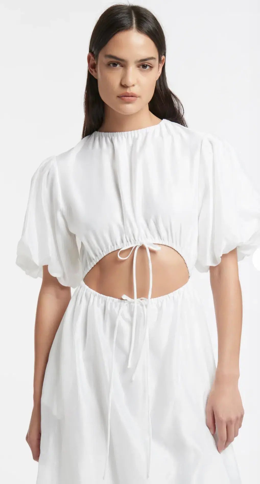 Sir the Label Franc Puff Sleeve Maxi Dress White Size AU 8 photo 4