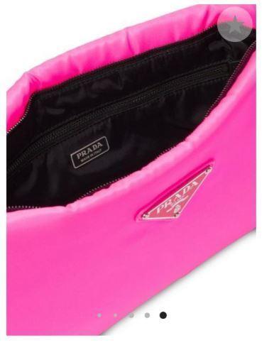 Prada Padded Clutch Neon Pink Medium photo 3