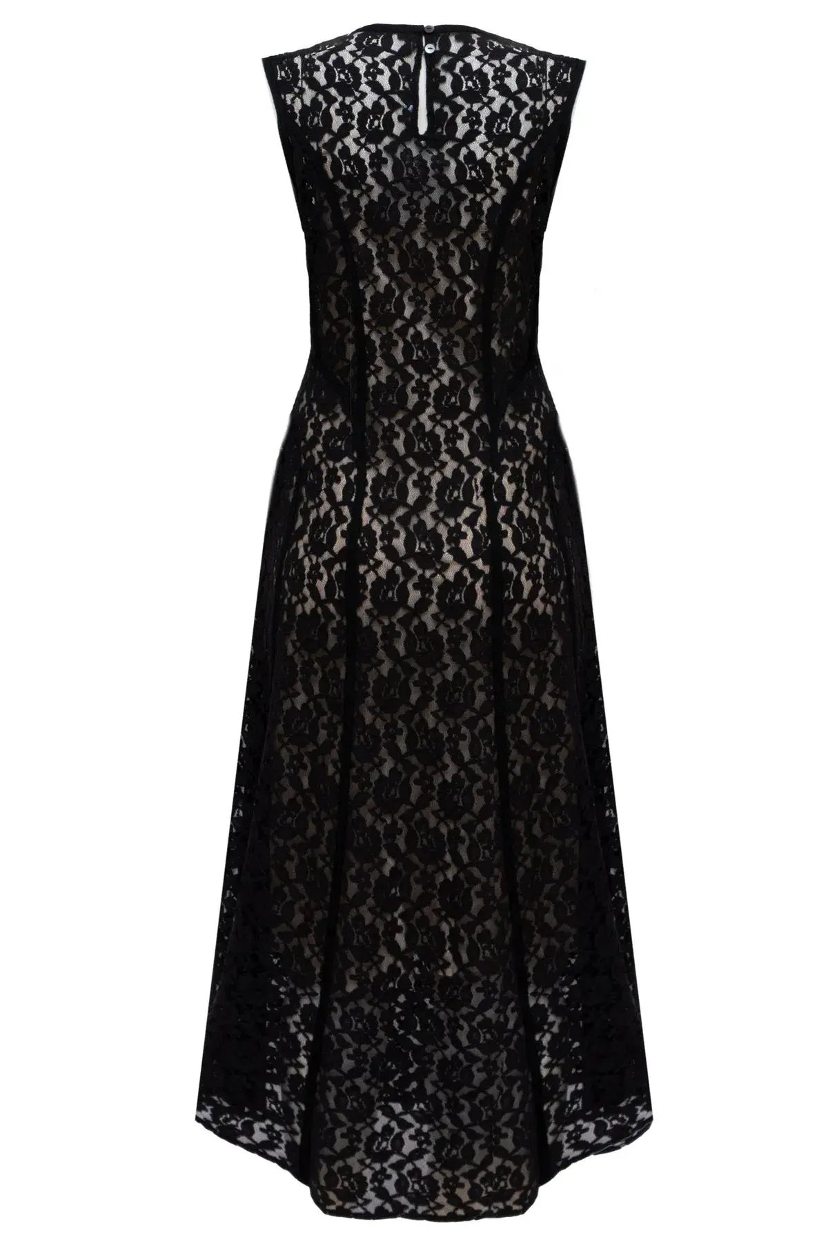 Lovaan Audrey Dress Cotton/Nylon Black Size 6 photo 5