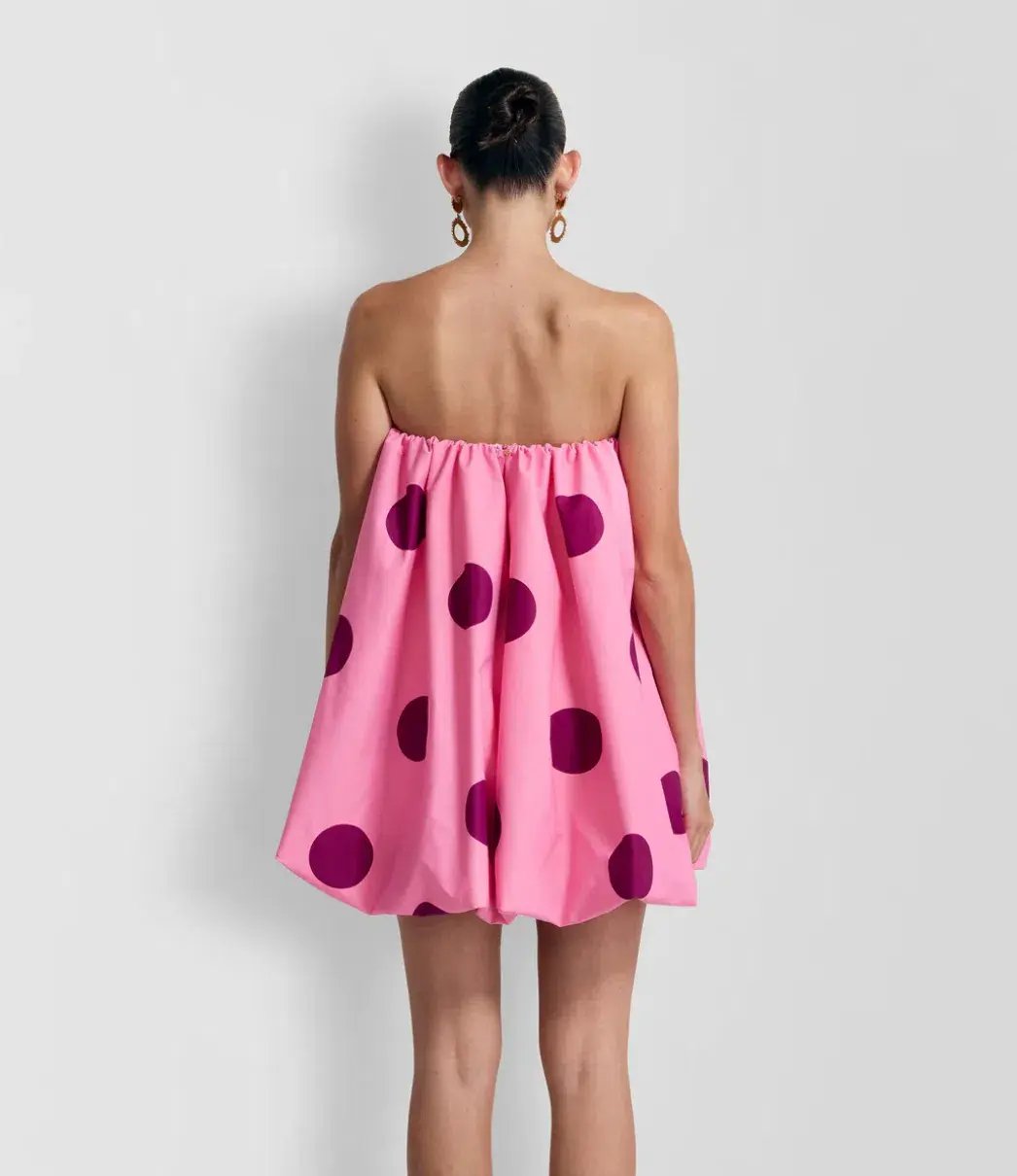 The Wolf Gang Gia Dress Mini Dress Pink Print Size 8 photo 3