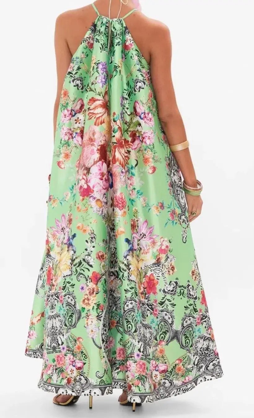Camilla Trapeze Maxi Dress Porcelain Dream Size M/ AU 12 photo 3