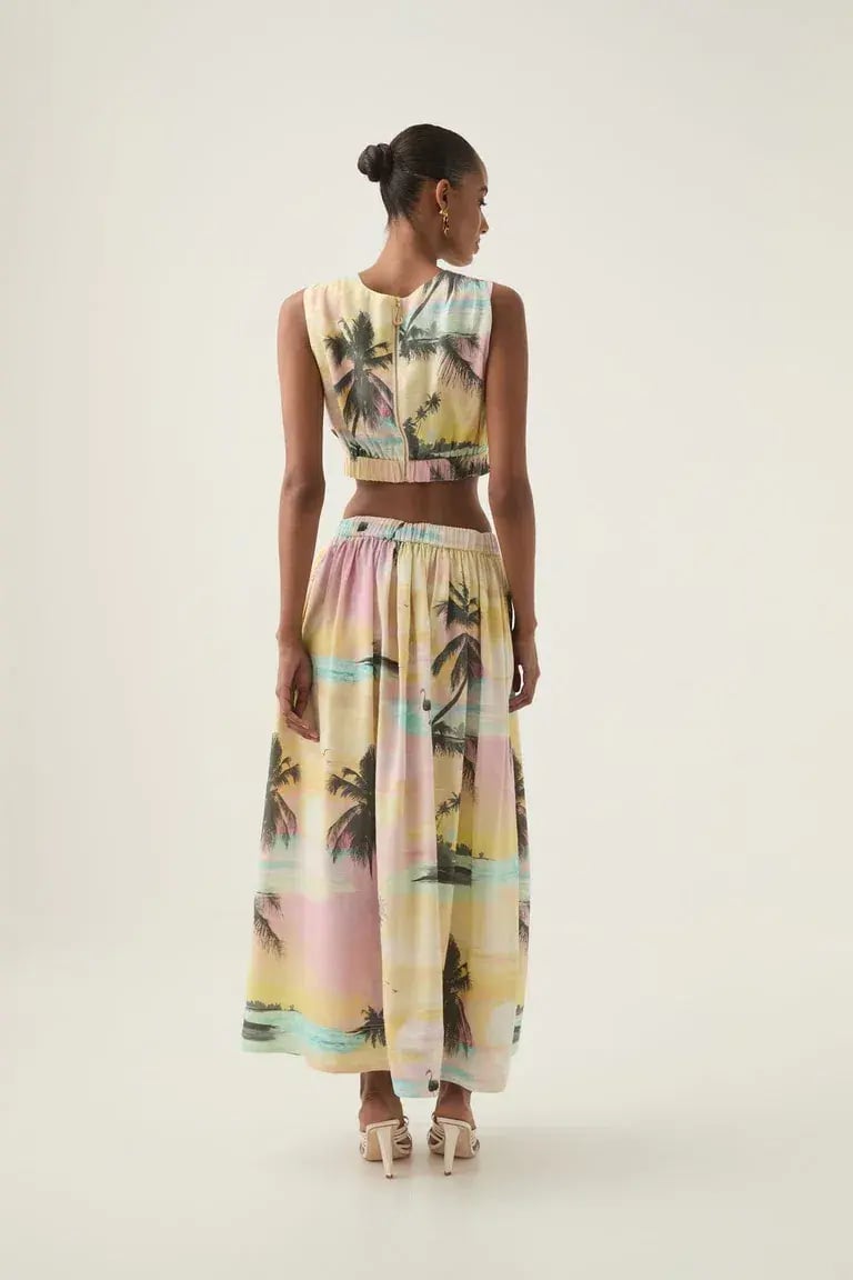 Aje Nicolette Maxi Skirt and Nicolette Elasticated Top size 8 photo 5