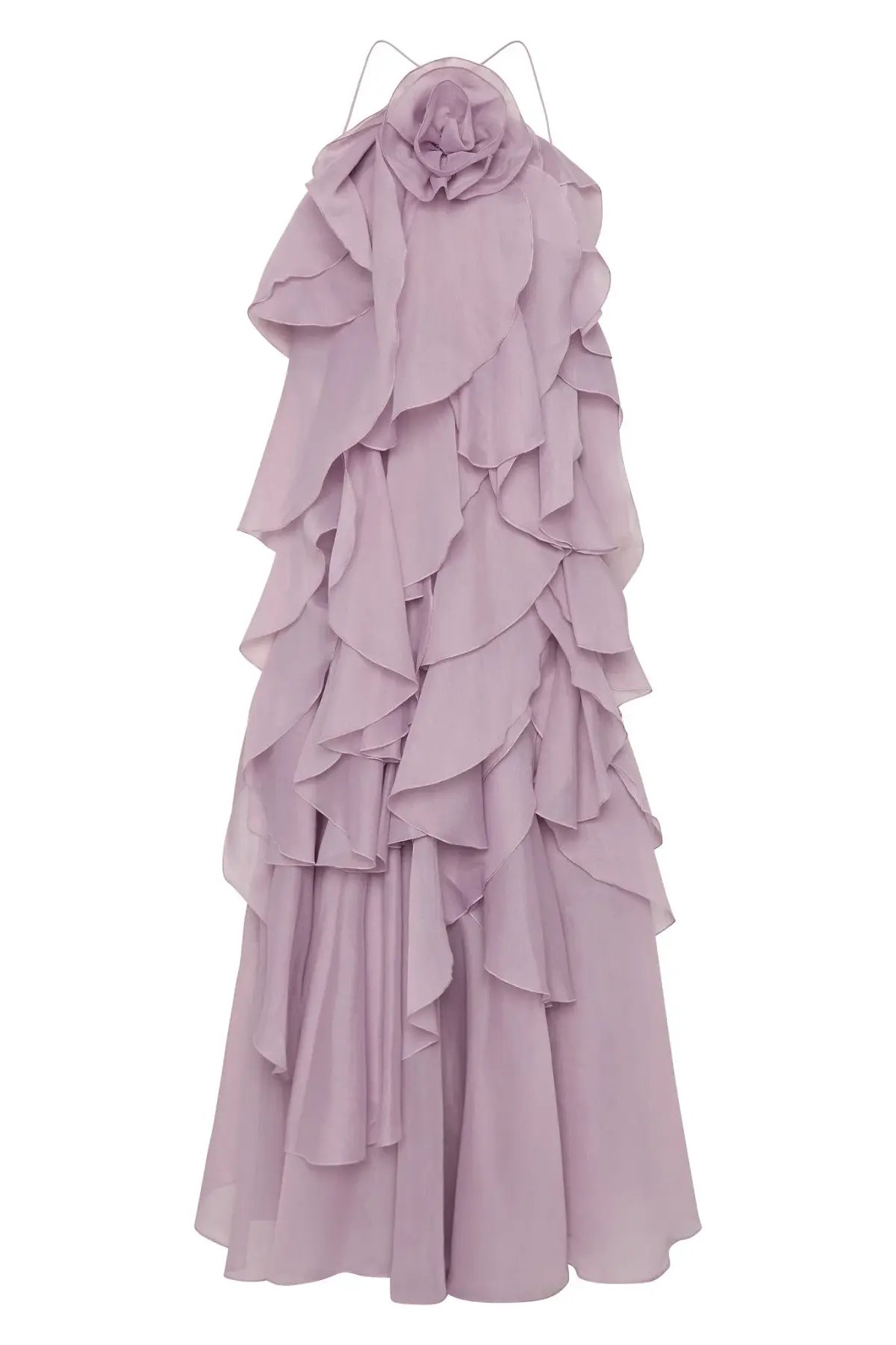 Aje Pandorea Layered Maxi Dress Purple Size 10 photo 3