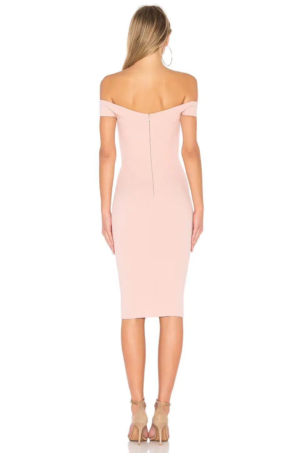 Nookie Dolly Midi Dress in Blush Size 8 photo 2
