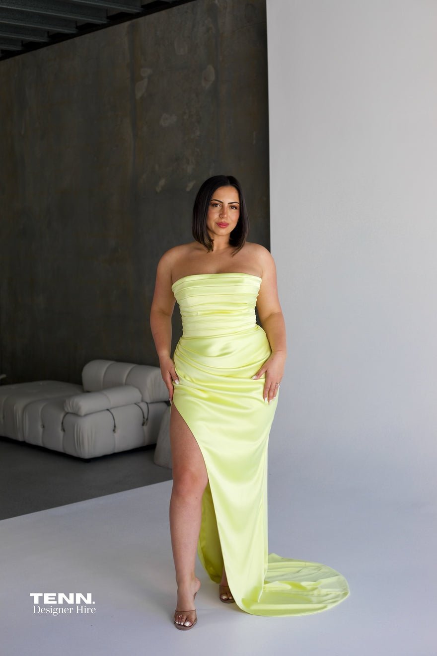 Lia Stublla Pierre gown - Lemon photo 3