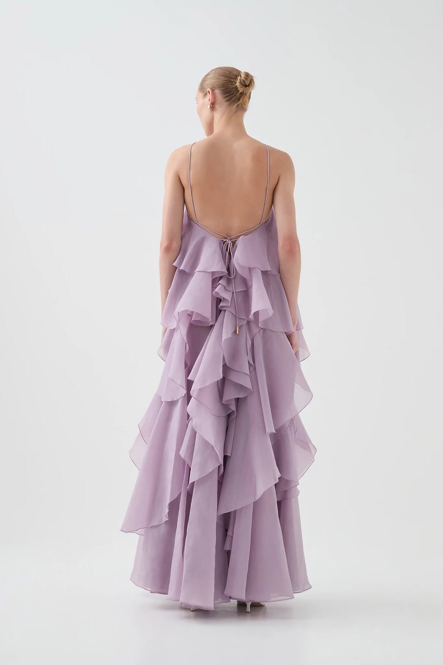 Aje Pandorea Layered Maxi Dress, Purple photo 3