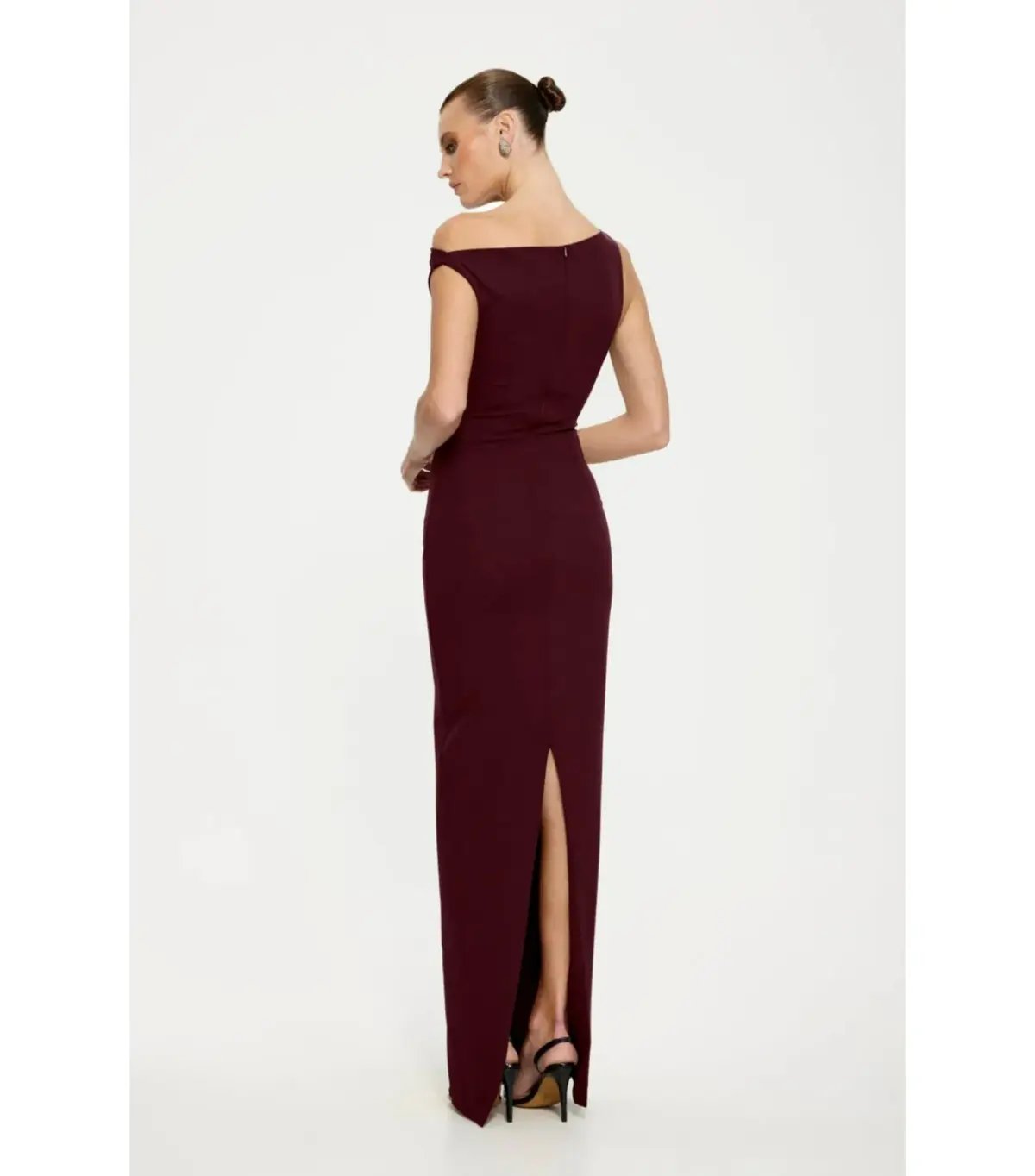Effie Kats Inaya Maxi Gown in Wine Size AU 10 photo 3