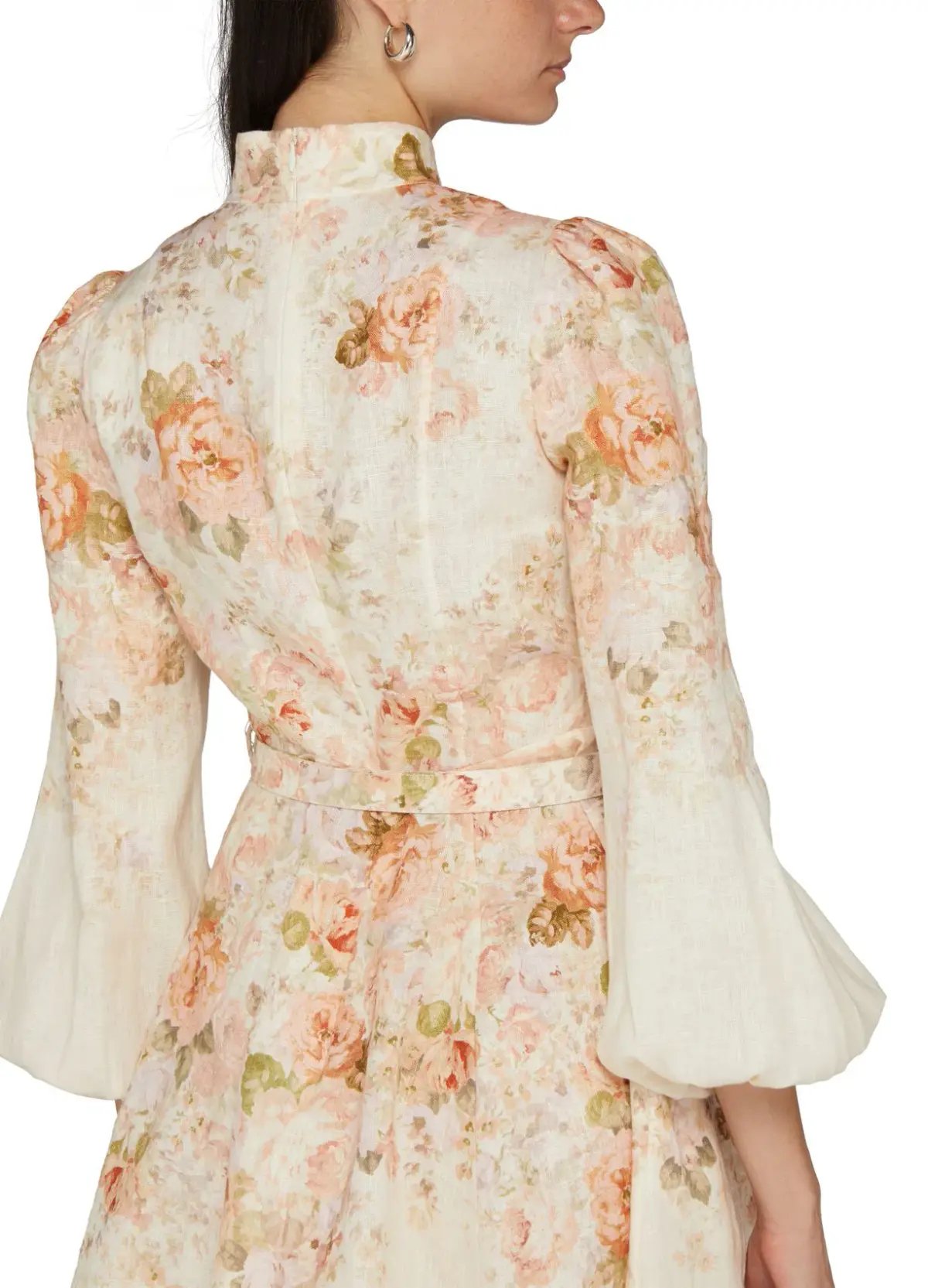 Zimmermann The Illustration Buttoned Mini in Cream Rococo Floral Size 3 / AU 14 photo 3