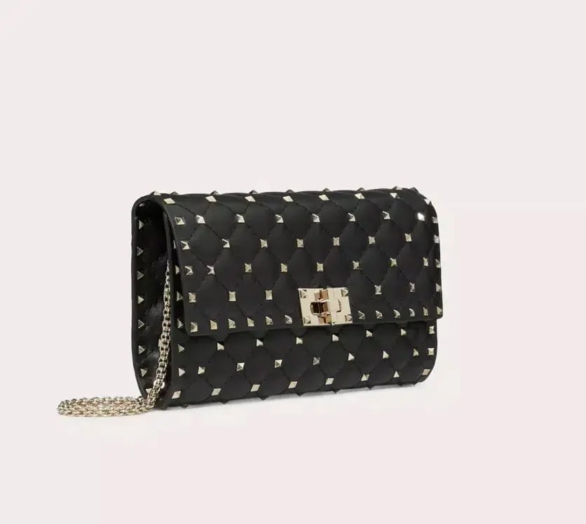 Valentino Rockstud Spike Clutch in Black photo 2