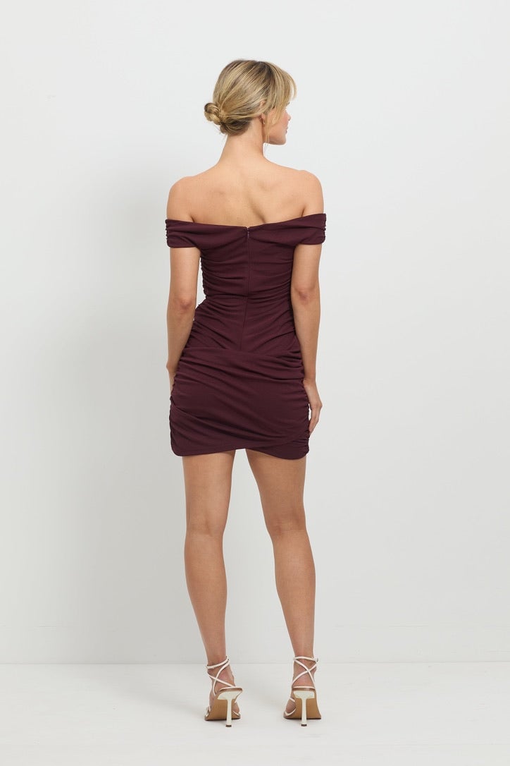 PASDUCHAS SCORCHED MINI DRESS - CHERRY photo 5