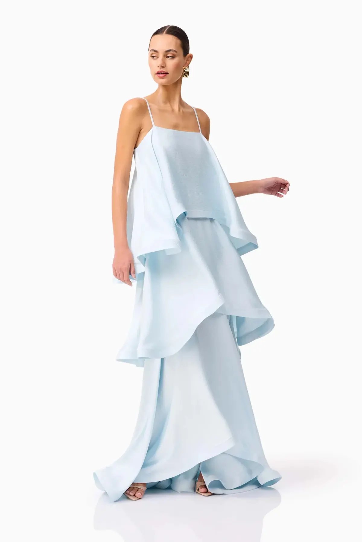 Elliatt Tilly Tiered Maxi Dress Size S photo 2