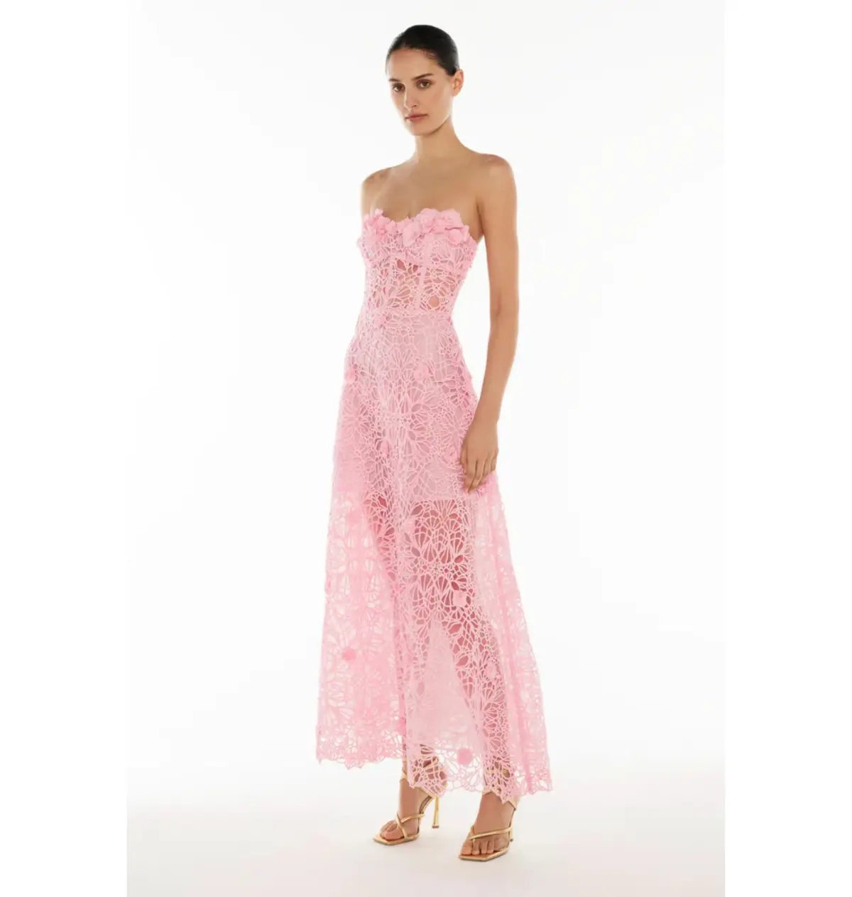 Manning Cartell Tea Ceremony Maxi Dress Pink Size AU 14 photo 2