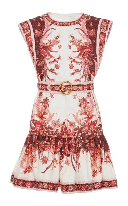 Zimmermann Wavelength Mini Dress Print Size 0/Au 6 photo 3