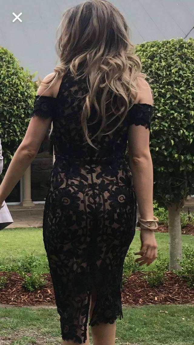 THURLEY Eden Midi Dress Black Size 8 photo 5