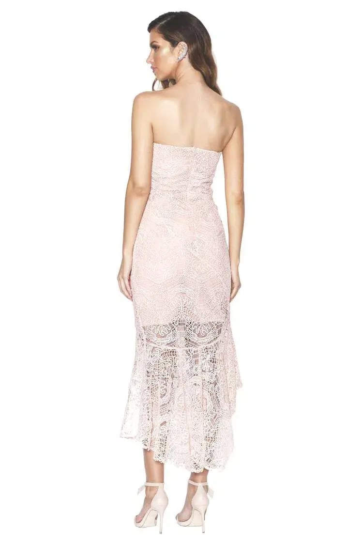 Grace & Hart Majestic Midi Dress Blush Size 8 photo 3