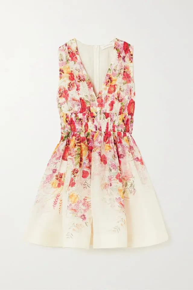 Zimmermann Wonderland V Neck Mini Dress Floral Size 0 / AU 8 photo 3