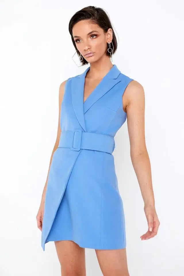 Mossman Make Your Move Dress Blue Size AU 8 photo 3