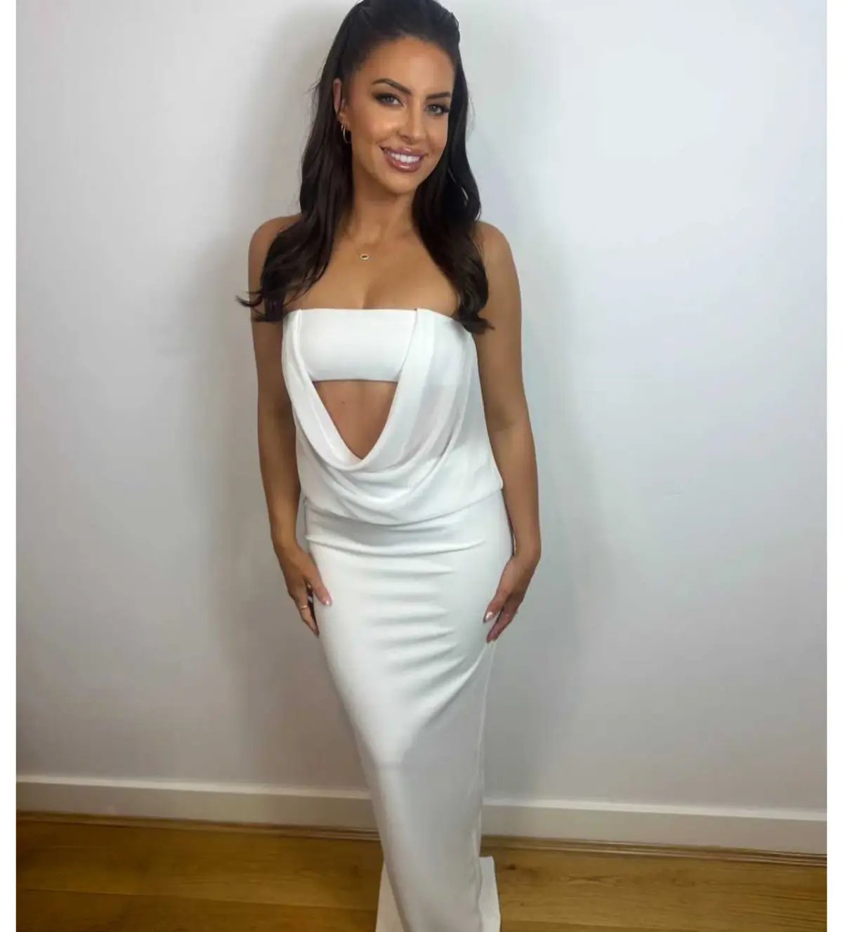 Natalie Rolt Tayte Maxi Dress White Size 1 AU 8 photo 4