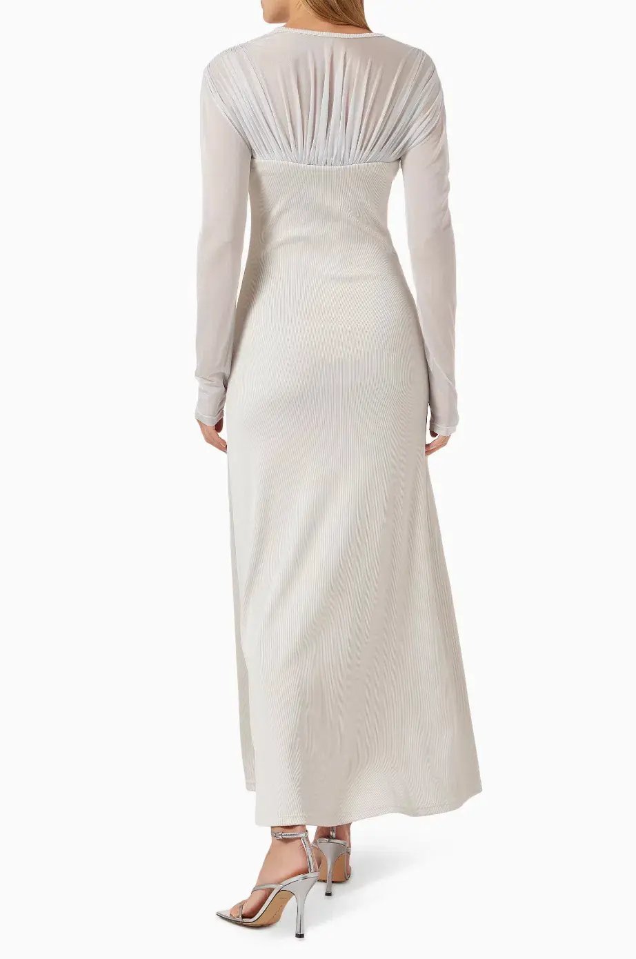 Christopher Esber  Encase Sheer Underwire Dress Silver Size 10 AU photo 3
