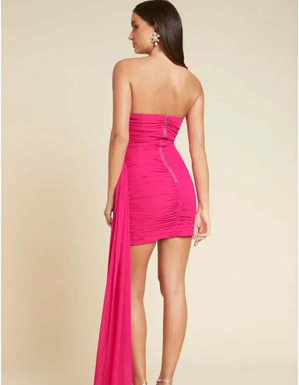 Runaway The Label Night Lover Dress - Fuchsia Size 12 photo 2
