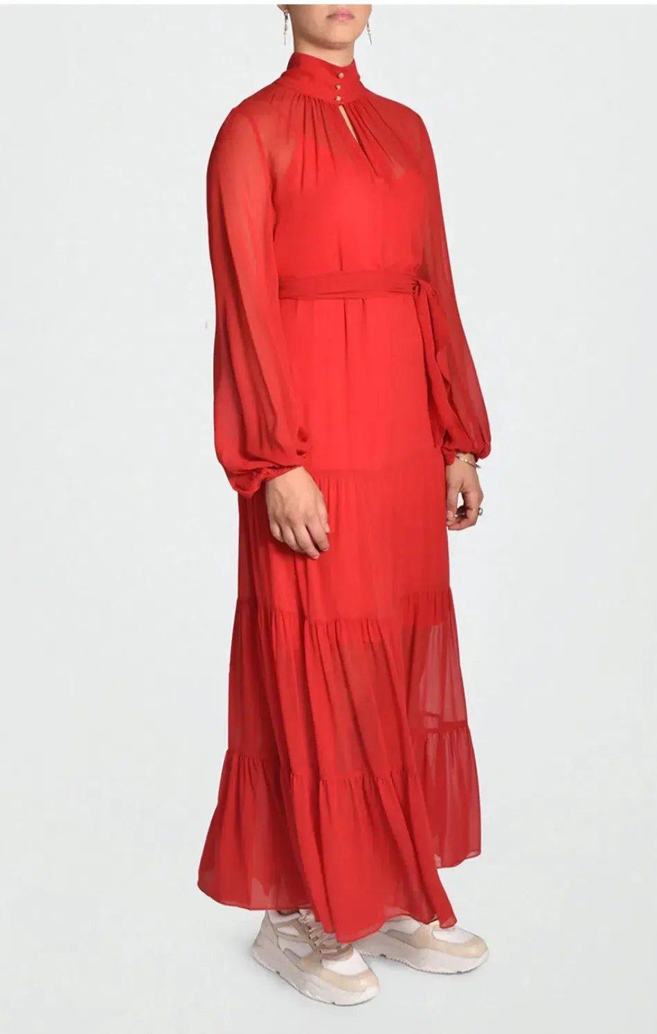 Husk Ruby Maxi Dress Chilli Red Size 12 photo 3