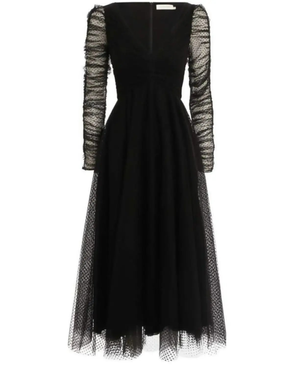 Zimmermann Espionage Ballet Tulle Midi Dress Black Size 2 / AU 12 photo 3