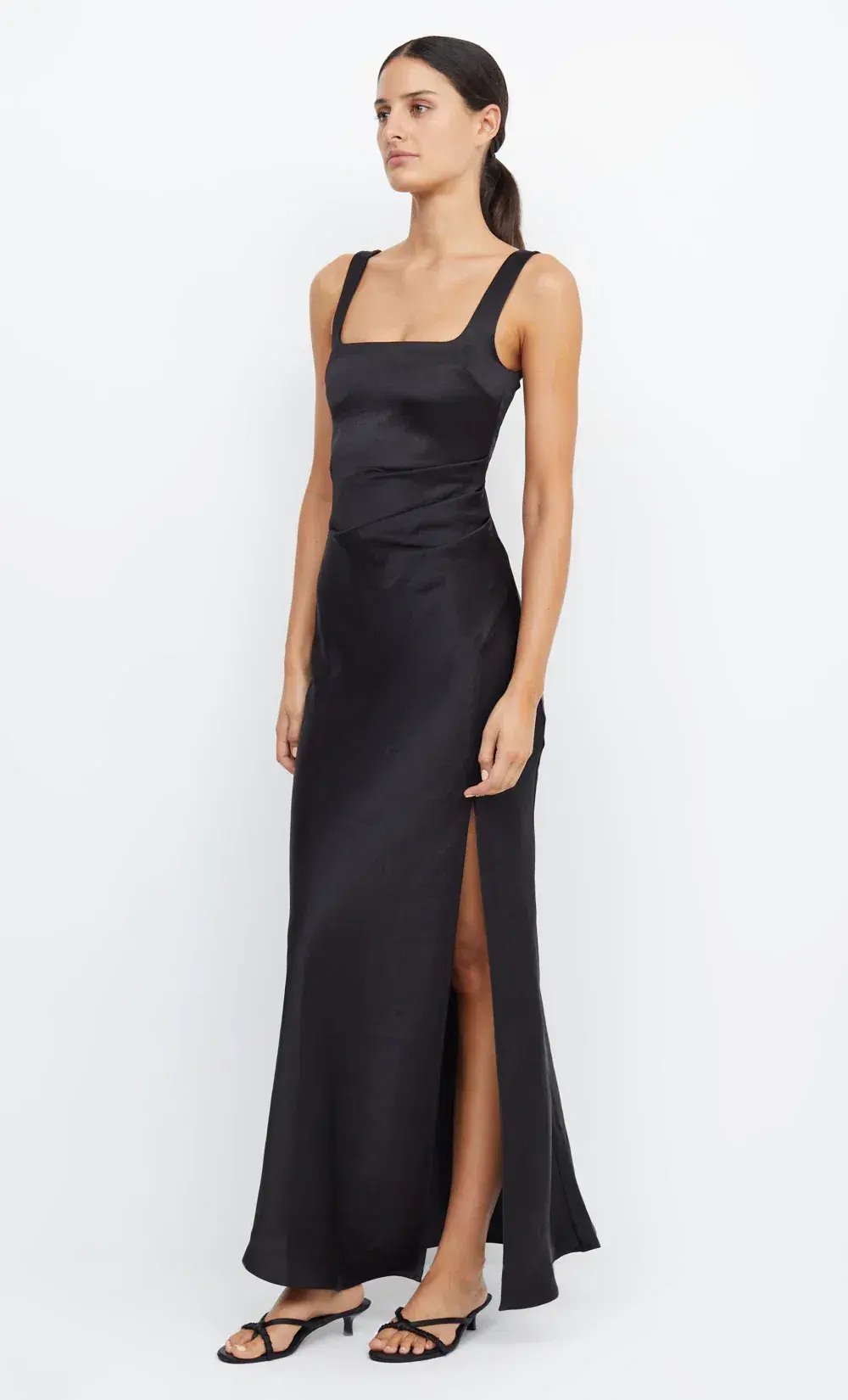 Bec & Bridge The Dreamer Square Neck Dress Black Size AU 10 photo 3