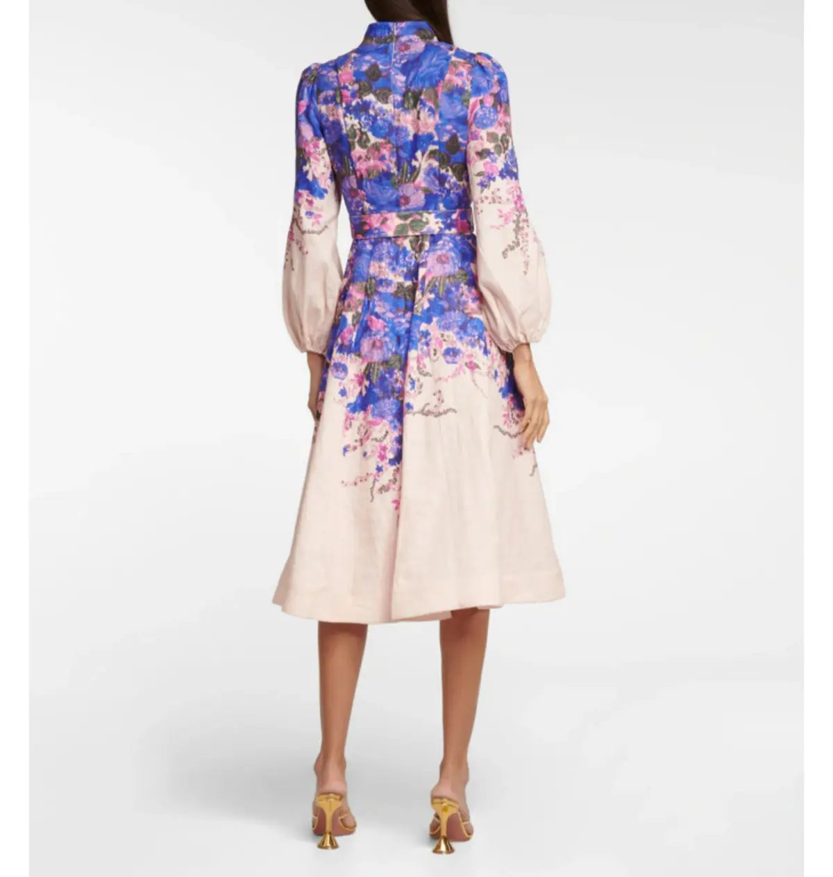 Zimmermann High Tide Buttoned Midi Dress Floral Size 2 / AU 12 photo 2