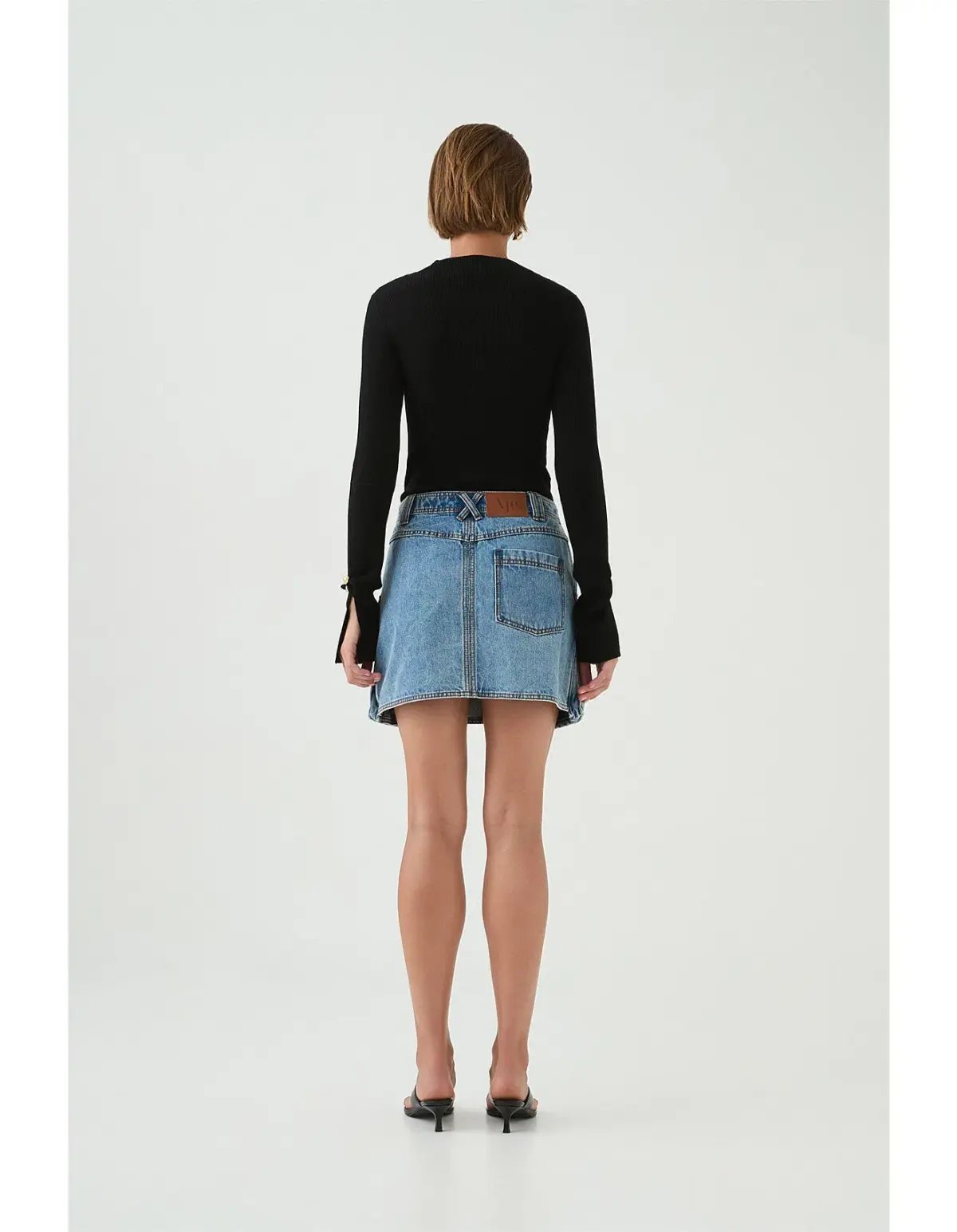 Aje Juno Cargo Micro Mini Skirt Blue Size AU 12 photo 4