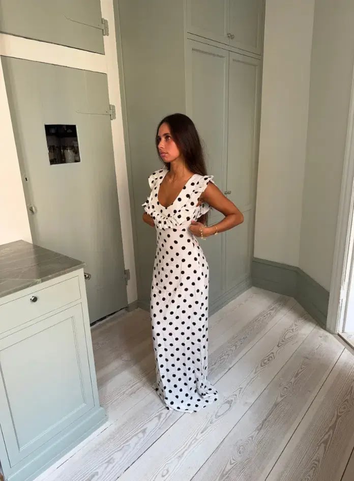 Design by Si Luna Maxi Dress Black/White Size XS / AU 6 photo 2