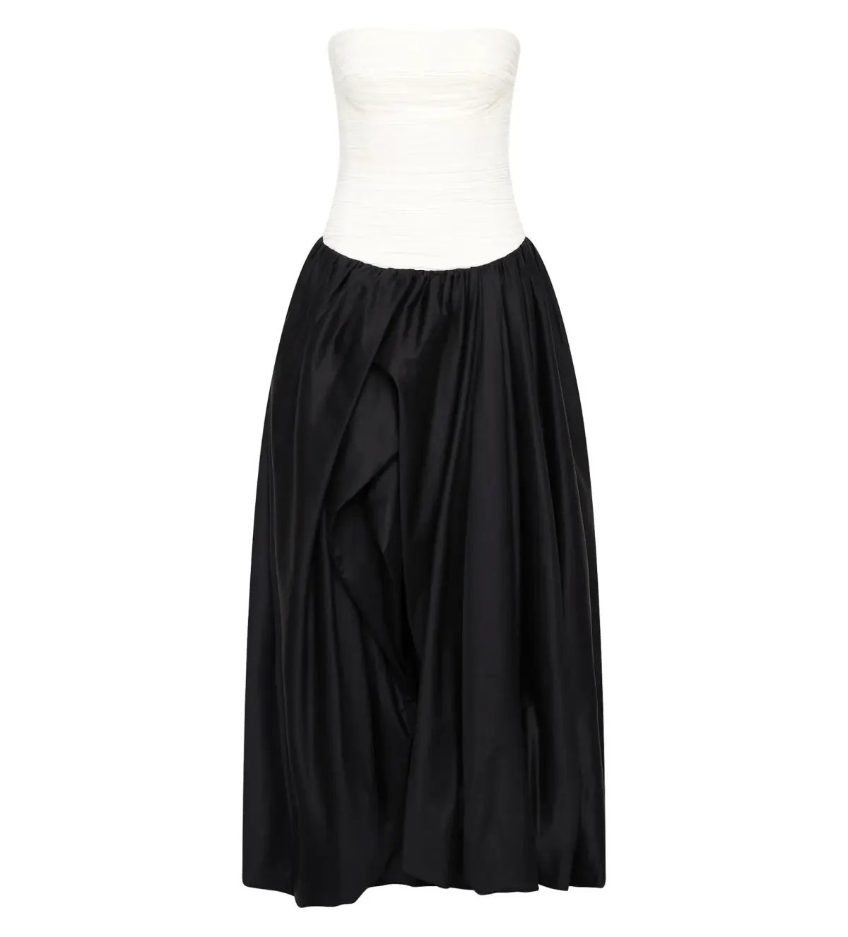 Aje Ivory Violette Bubble Hem Maxi in Black/white Size AU 6 photo 5