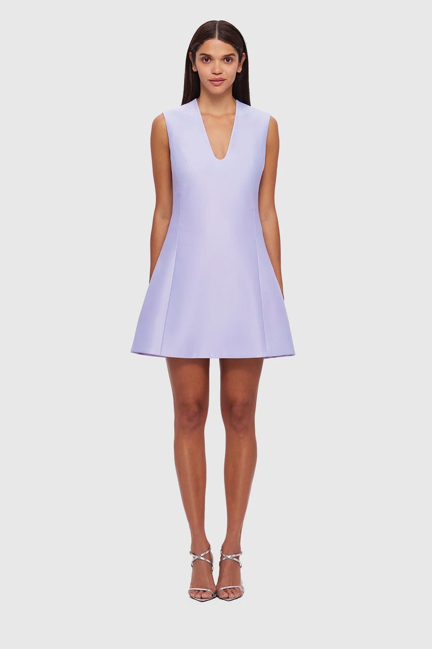 Leo Lin Briana V Neck Mini Dress - Lilac photo 2