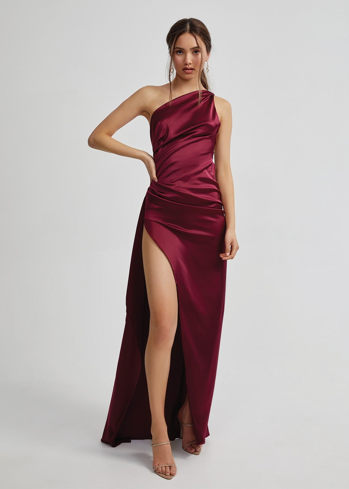 Samira Dress in Burgundy photo 3