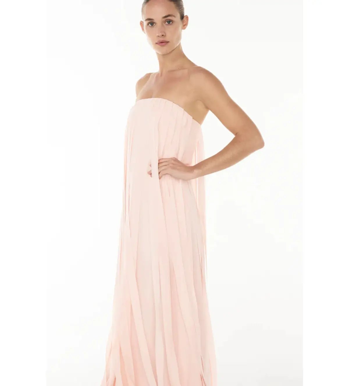 Manning Cartell Boundless Strapless Midi Dress Blush Size 10 photo 3