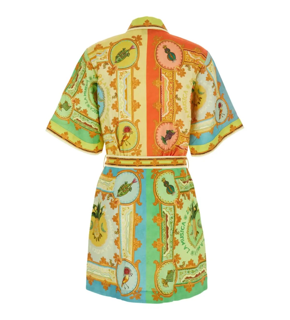 Alemais La Musica Graphic Printed Mini Dress Multi Size 10 photo 6
