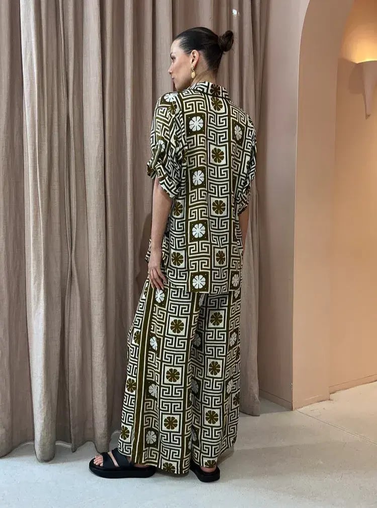 Alemais Dimi Jacquard Top and Pants Set Print Size 10 photo 5