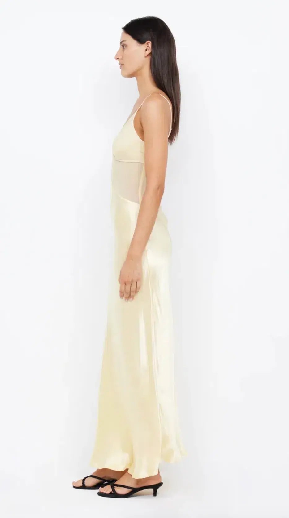 Bec & Bridge: Margot V Maxi Dress Butter Yellow - Size 6 photo 3