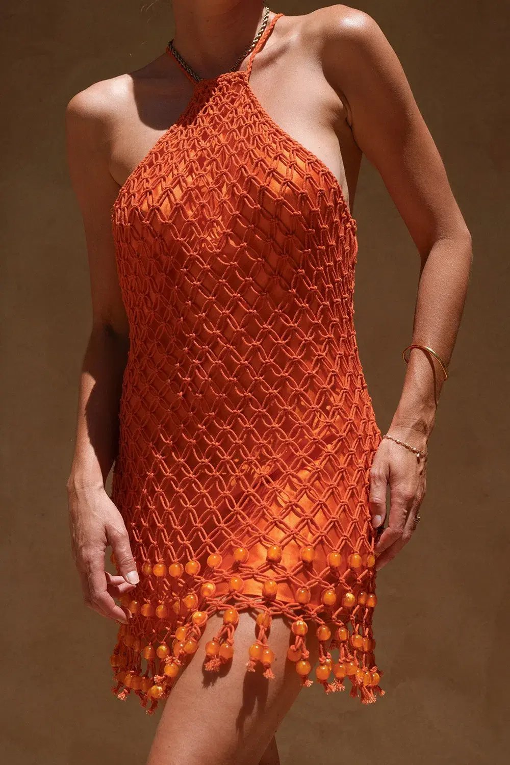Significant Other Nira Mini Dress in Tangelo Size 10 photo 4