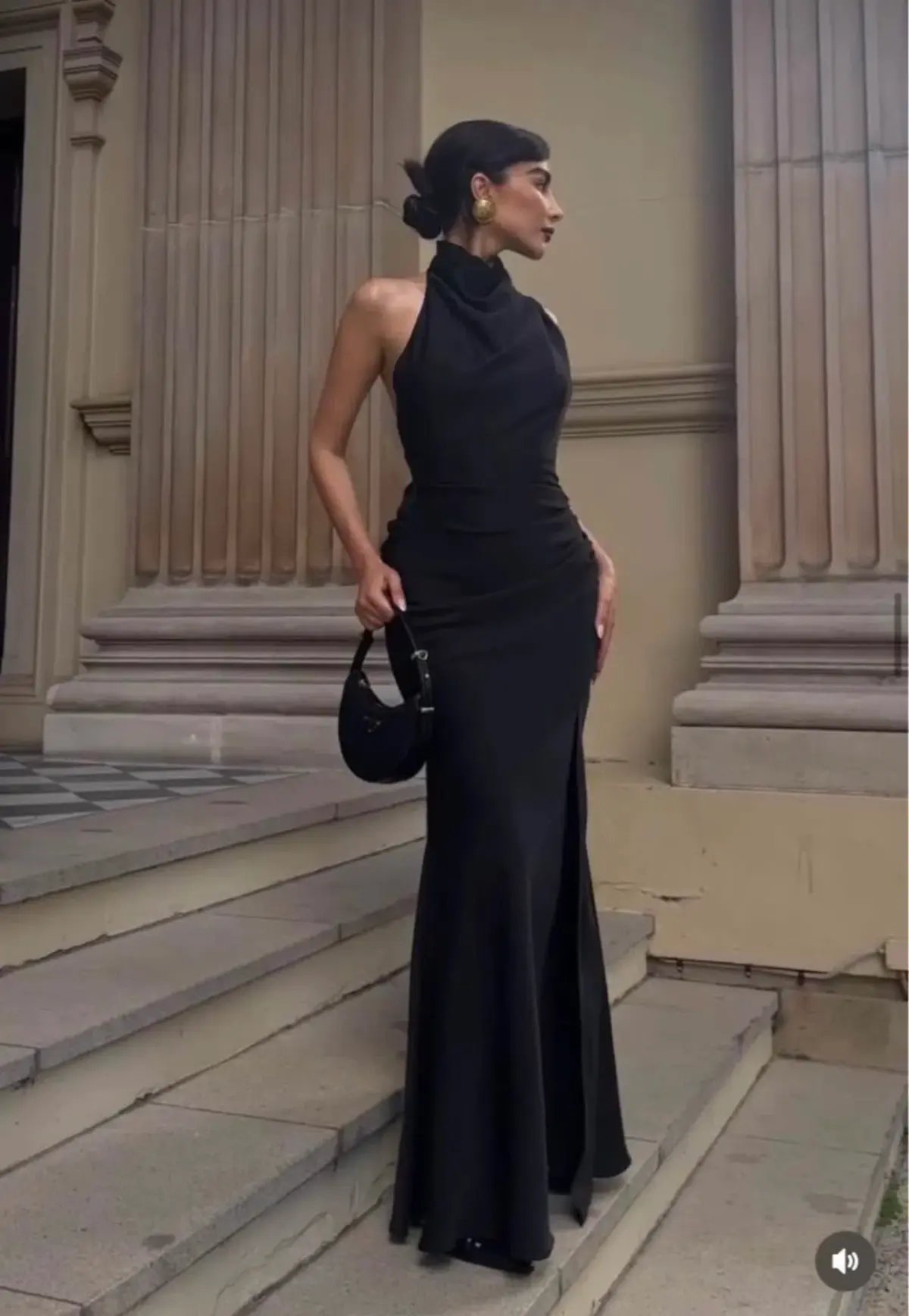 Sheike Venus Maxi Dress Black Size 16 photo 3