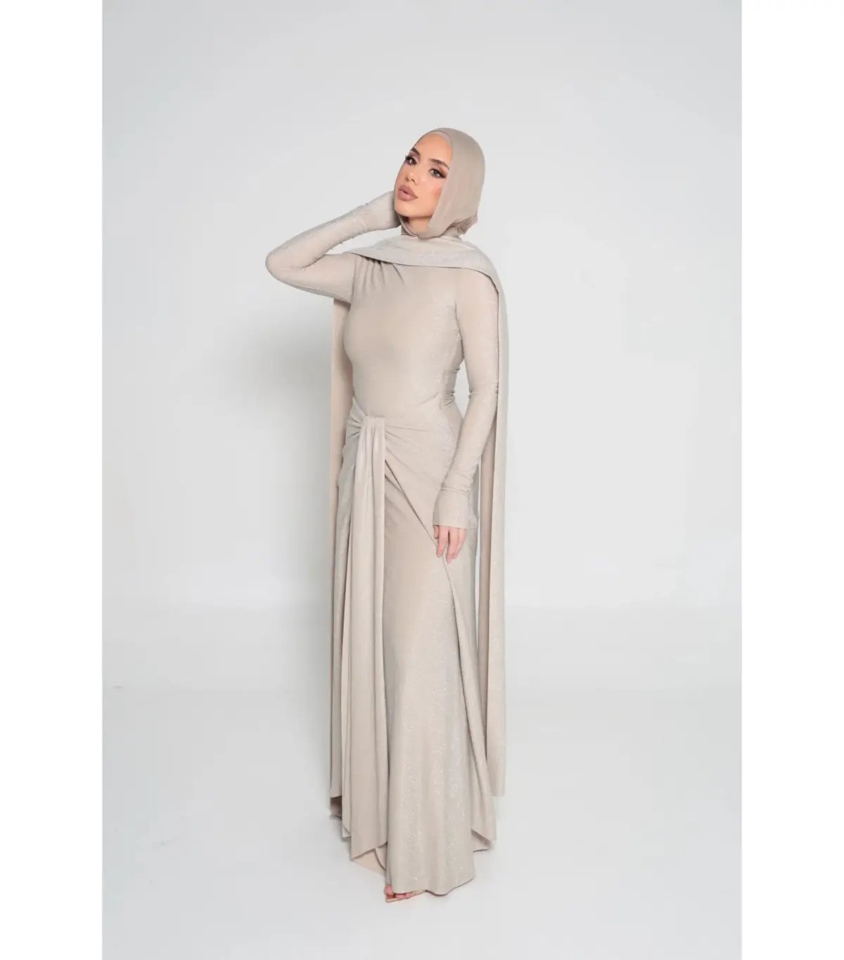 Alaía Muse Elara Maxi Dress Champagne Size S / AU 8 photo 2